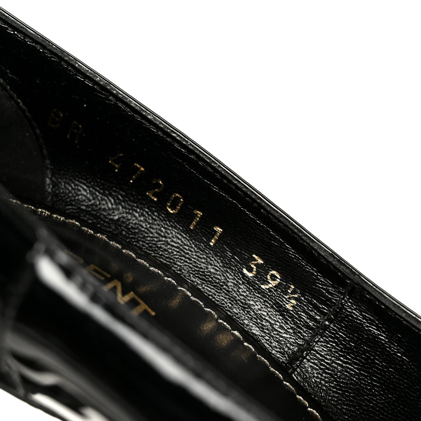 Patent Calfskin Opyum 110 Pumps 39.5 Black