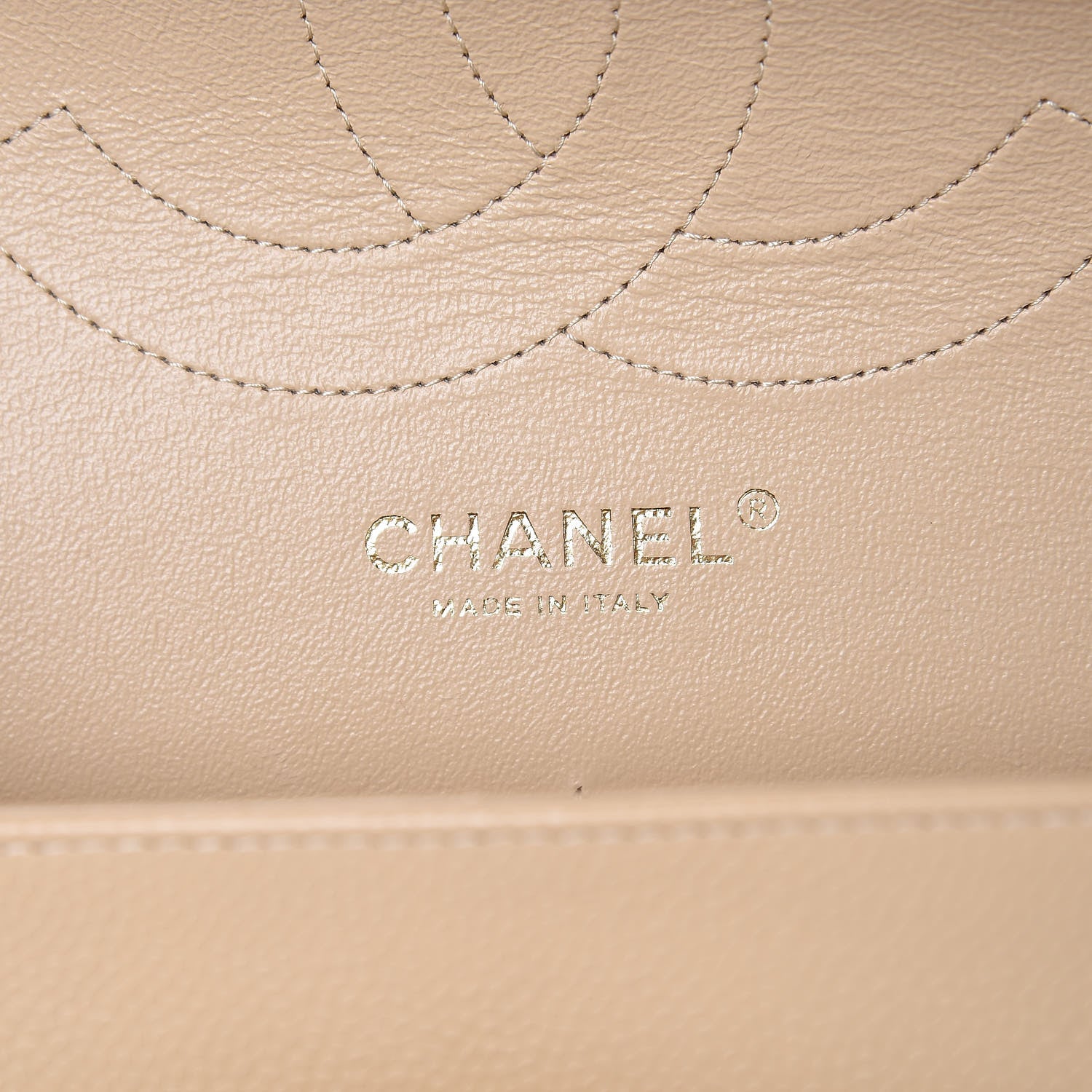 Chanel Caviar Quilted Jumbo Double Flap Beige Clair 6 of 10