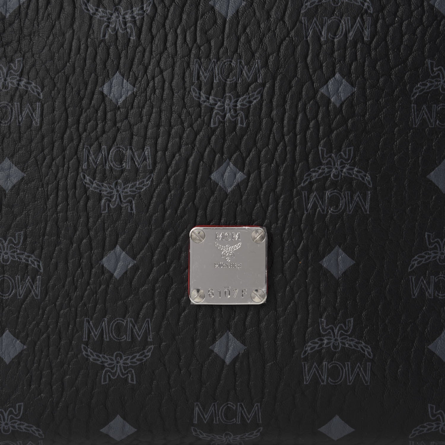 MCM Visetos Medium Klara Hobo Red Black 12 of 12