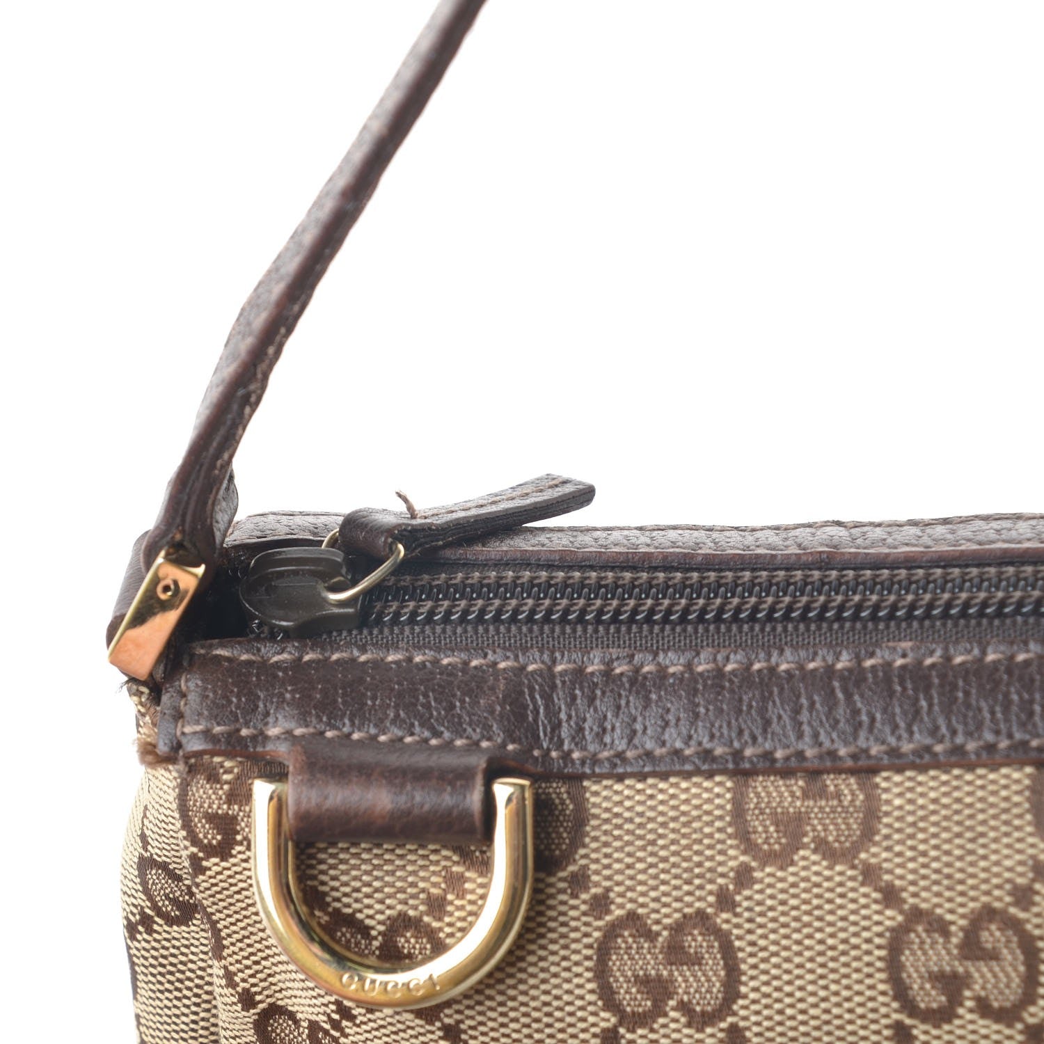 Gucci Monogram D Ring Cosmetic Case Brown 11 of 12