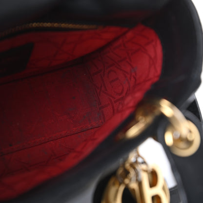 Christian Dior Lambskin Cannage Mini Lady Dior Black 15 of 24