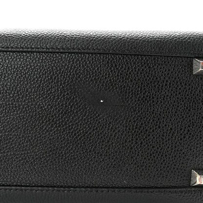 MCM Grained Calfskin Visetos Medium Sarah Hobo Black 10 of 11