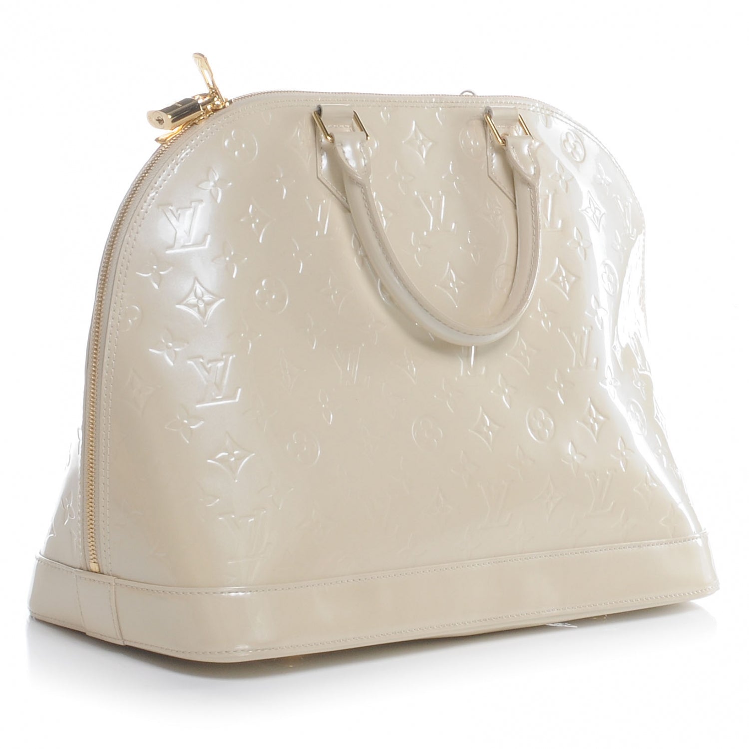 Louis Vuitton Vernis Alma GM Blanc Corail 3 of 7