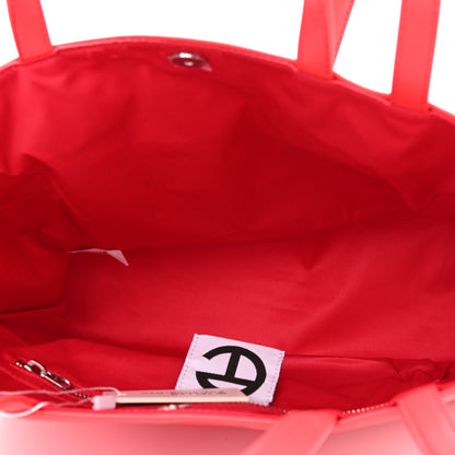 Telfar Vegan Leather Medium Shopping Bag Red 5 of 9