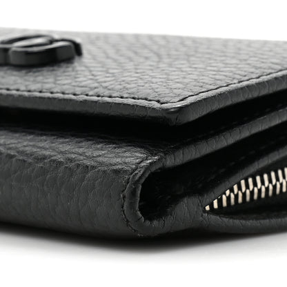 Gucci Dollar Calfskin Enamel Monochrome Medium GG Marmont Wallet 10 of 12