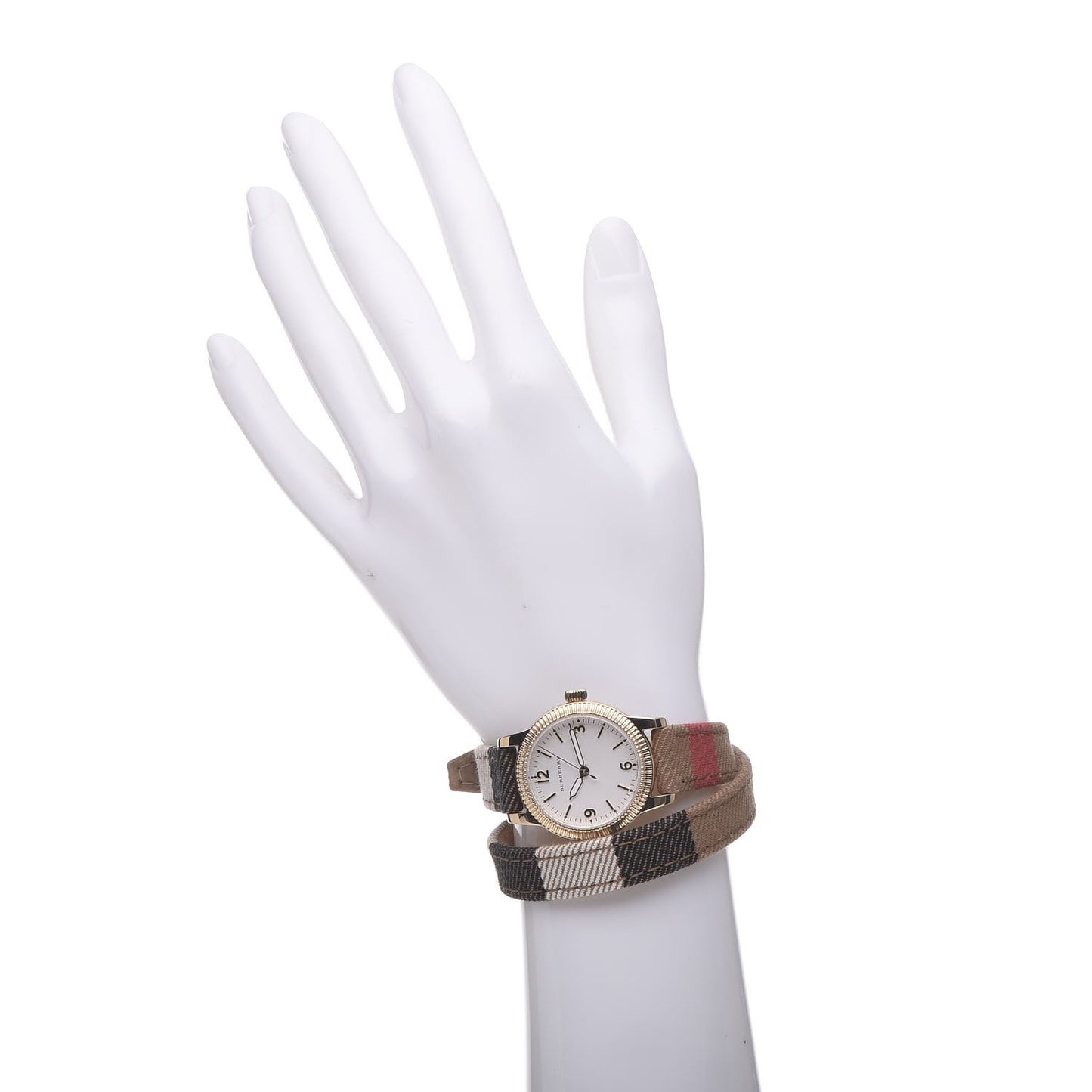 Stainless Steel Calfskin 30mm Double Wrap Quartz Watch BU7851