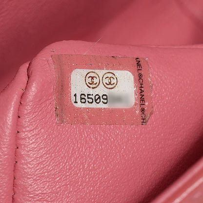 Chanel Lambskin Quilted Jumbo Double Flap Dark Pink 8 of 8