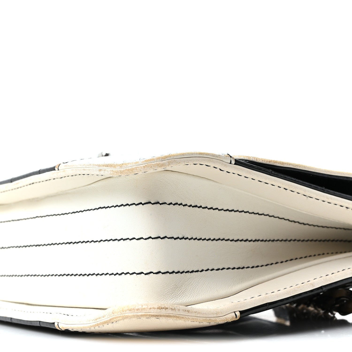 Chanel Lambskin Patent Chocolate Bar Flap Black White 10 of 10