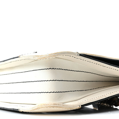 Chanel Lambskin Patent Chocolate Bar Flap Black White 10 of 10