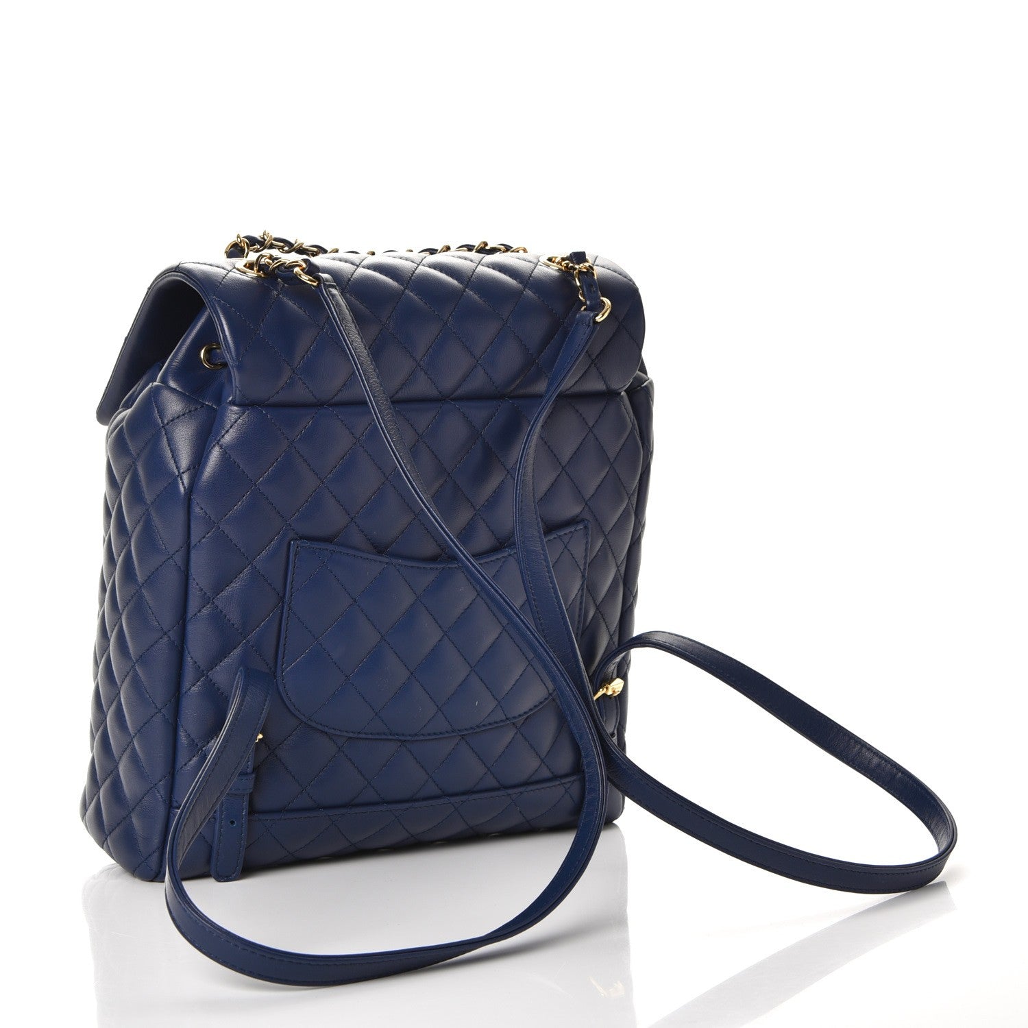 Chanel Calfskin Quilted Large Urban Spirit Backpack Navy 3 of 8