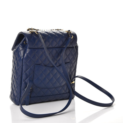 Chanel Calfskin Quilted Large Urban Spirit Backpack Navy 3 of 8
