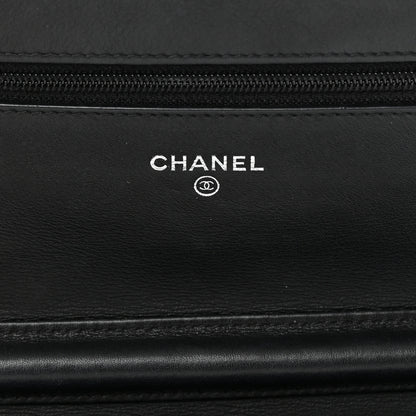 Chanel Caviar Timeless CC Wallet On Chain WOC Black 6 of 20