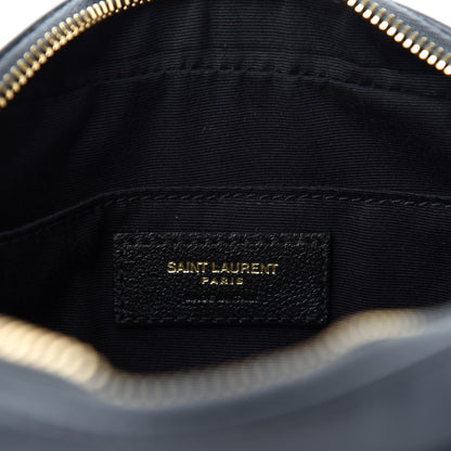 Saint Laurent Calfskin Matelasse Monogram Lou Camera Bag Dark Smog 8 of 10