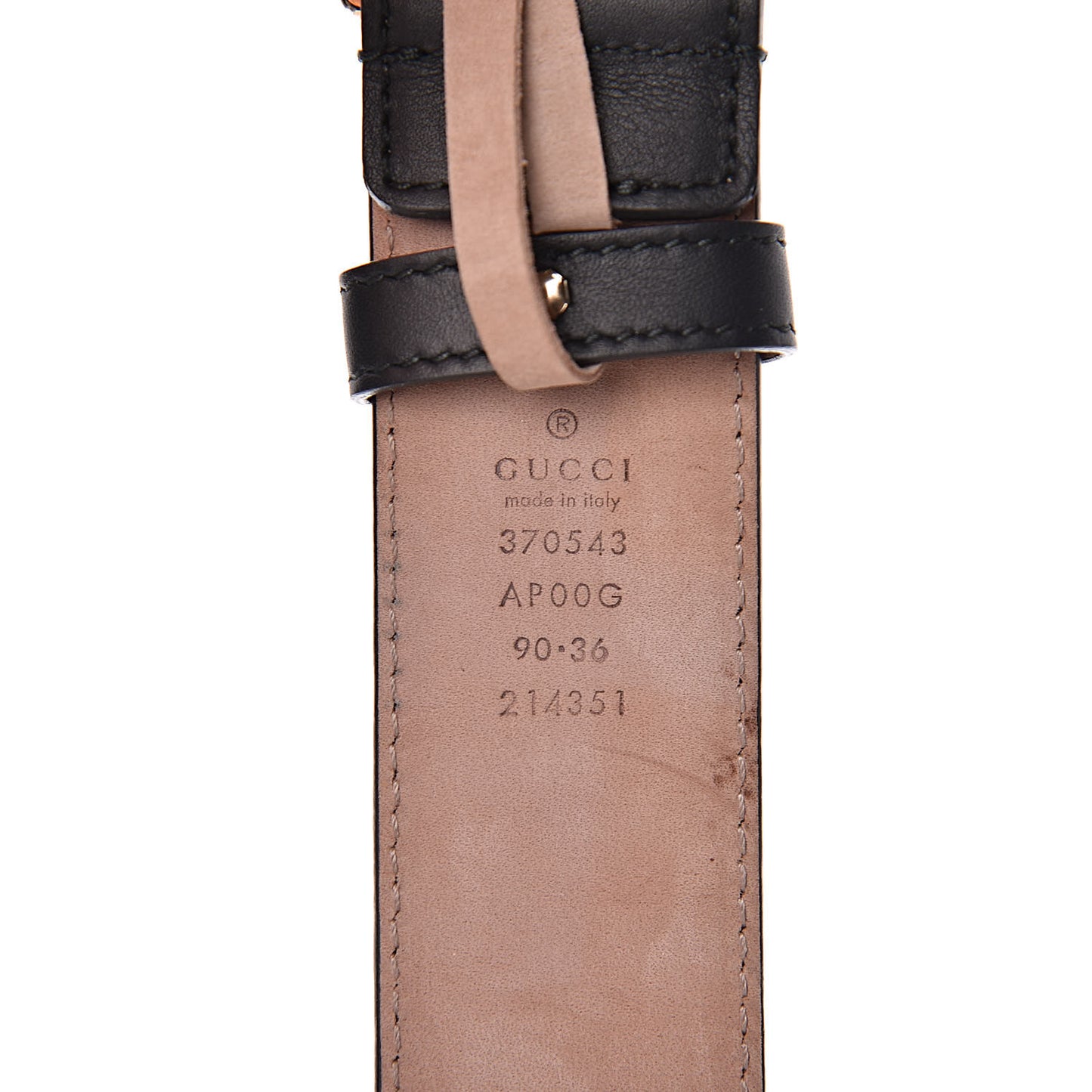 Calfskin Interlocking G 37mm Belt 90 36 Black
