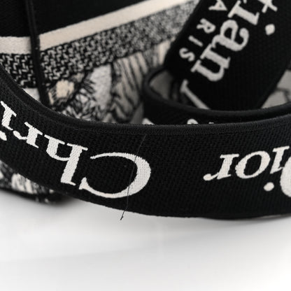 Christian Dior Canvas Embroidered Zodiac Toile De Jouy Medium Lady D-Lite White Black 12 of 13