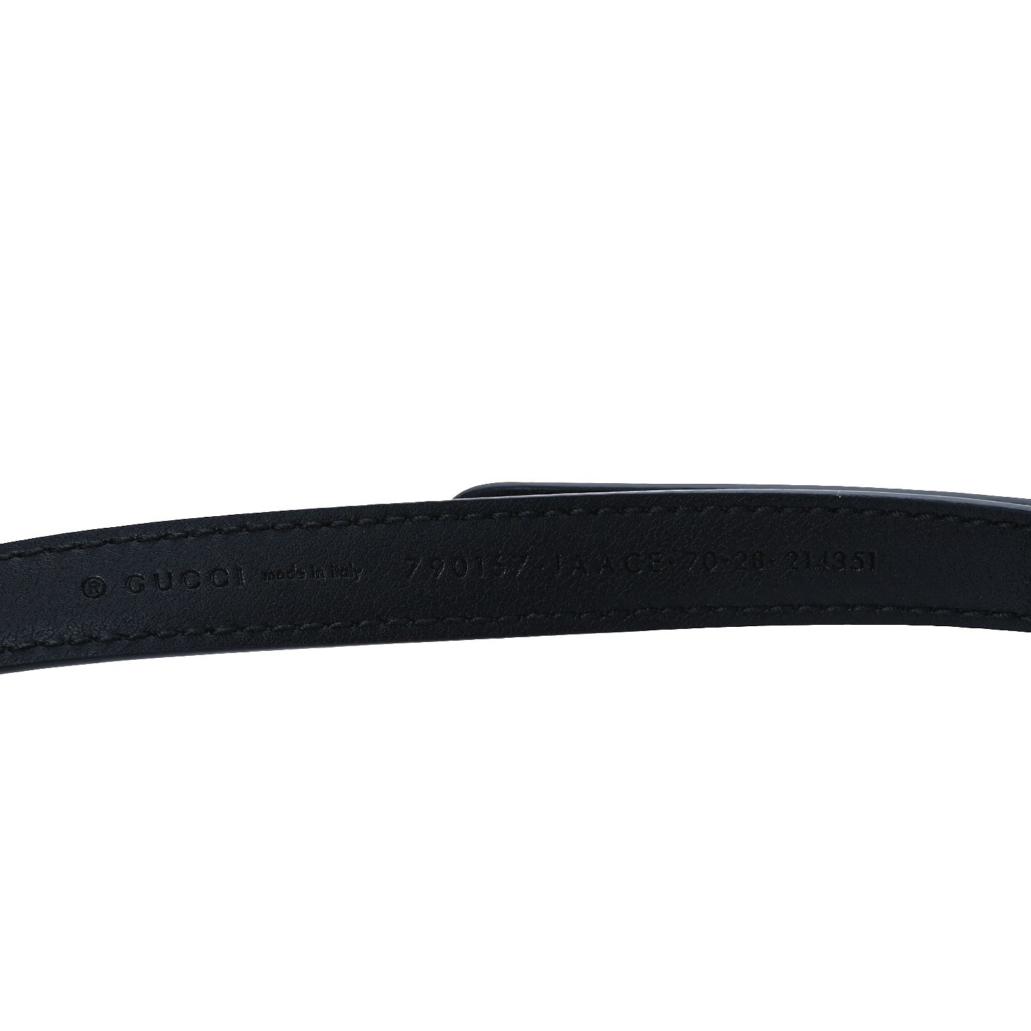 Gucci Calfskin Logo Chain Belt 70 28 Black 3 of 3