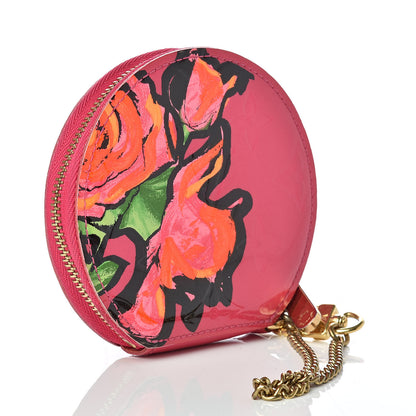 Louis Vuitton Vernis Roses Chapeau Coin Purse Rose Pop 3 of 10