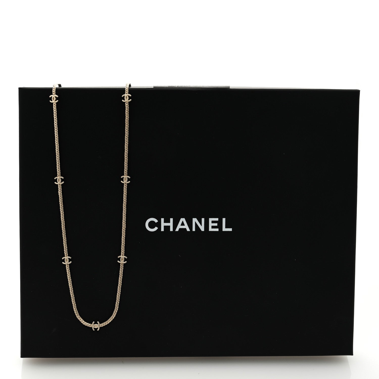 Chanel Metal CC Long Chain Necklace Gold 5 of 5