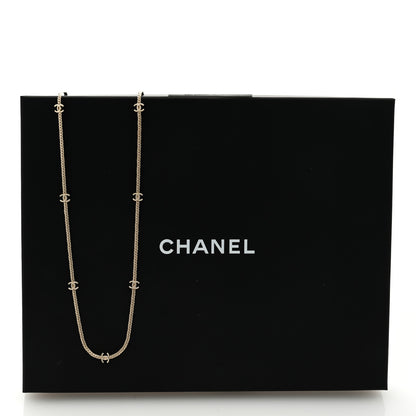 Chanel Metal CC Long Chain Necklace Gold 5 of 5