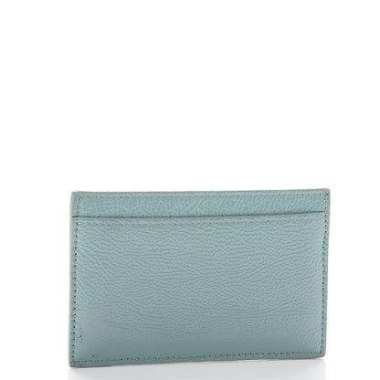 Saint Laurent Textured Patent Belle De Jour Card Case Light Green 3 of 9