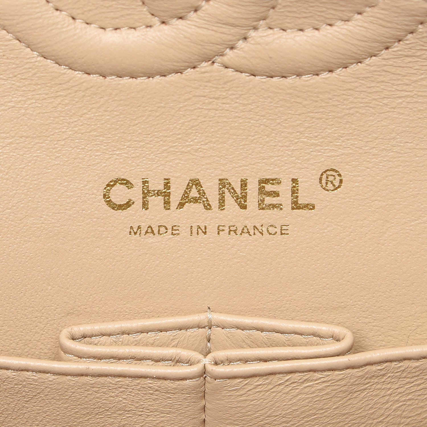 Chanel Caviar Quilted Medium Double Flap Beige Clair 10 of 13