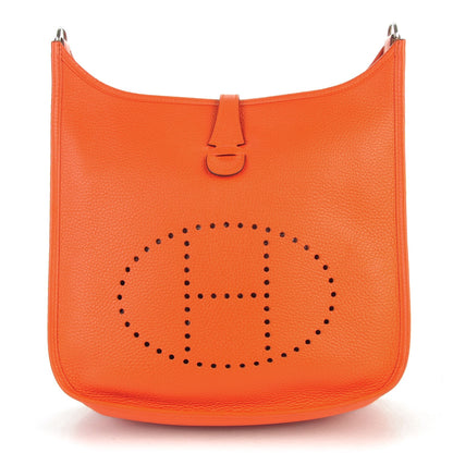 Hermes Taurillon Clemence Evelyne III PM Feu 1 of 4