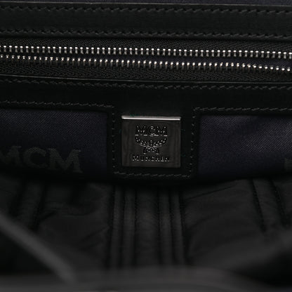 MCM Visetos Two-Pocket Backpack Blue 6 of 9