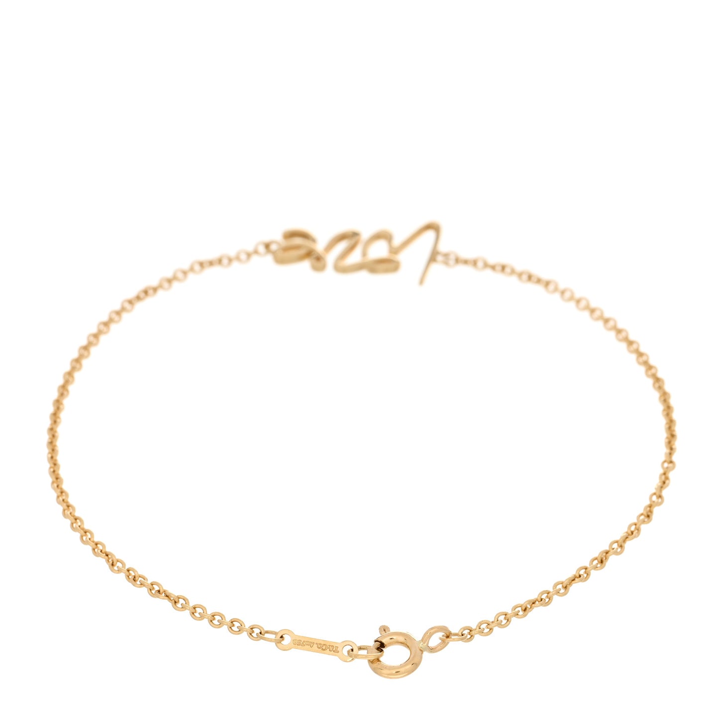 18K Yellow Gold Paloma Picasso Graffiti Love Bracelet