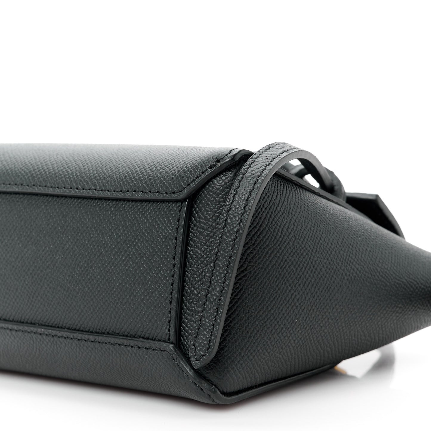 Grained Calfskin Pico Belt Bag Black