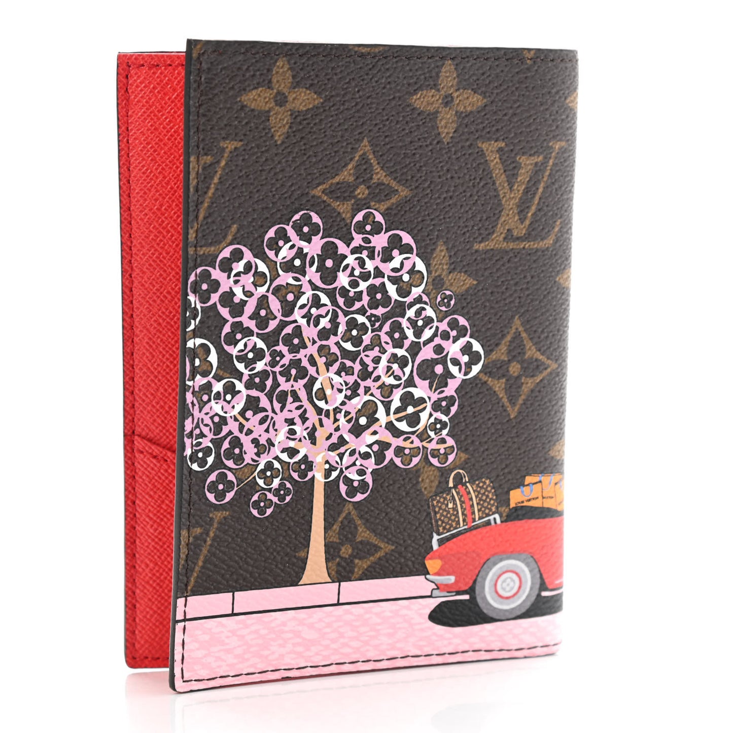 Monogram 2019 Christmas Animation Passport Cover Rouge