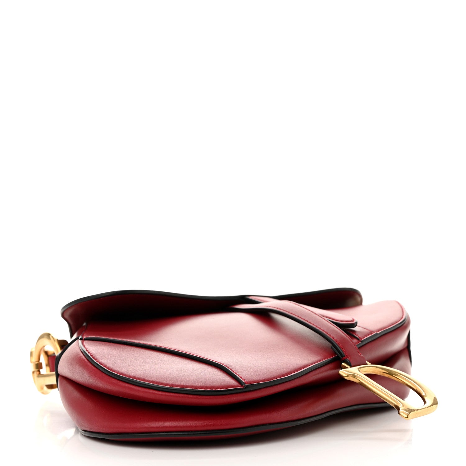 Christian Dior Calfskin Saddle Bag Scarlet 4 of 12