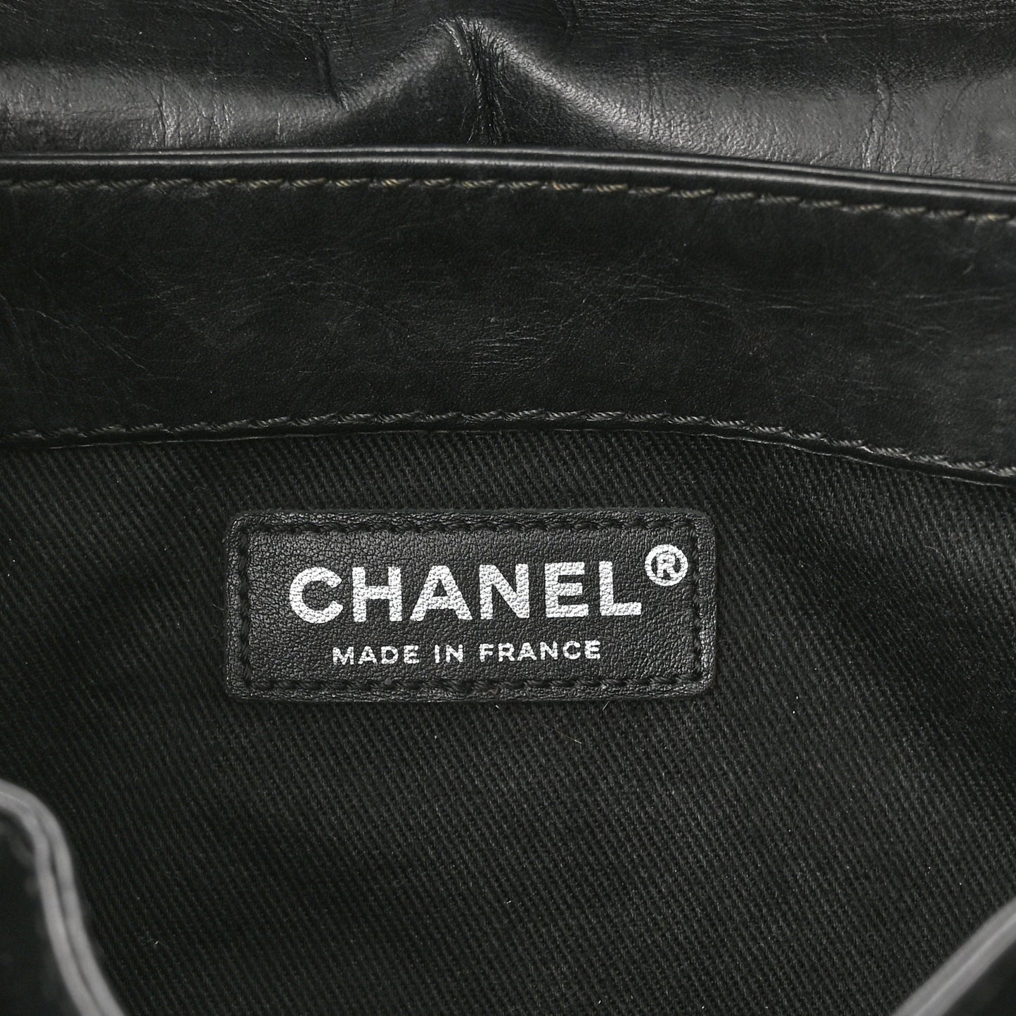 Aged Calfskin Quilted Mini Lady Pearly Flap Black