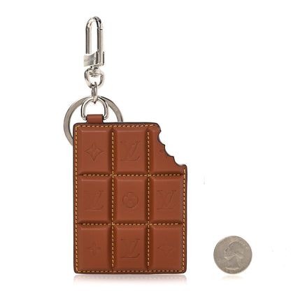 Louis Vuitton Monogram LV Chocolate Bar Bag Charm Key Holder 2 of 5