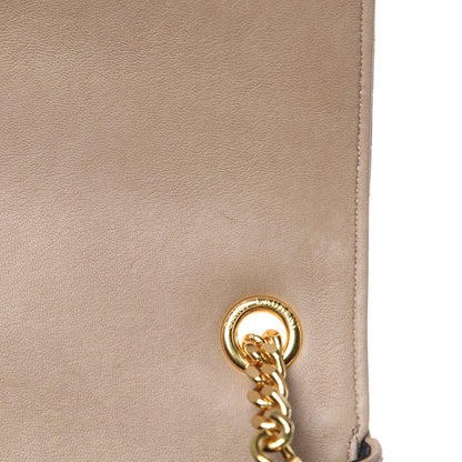 Saint Laurent Lambskin Matelasse Chevron Monogram Medium Sulpice Bag Beige 14 of 15