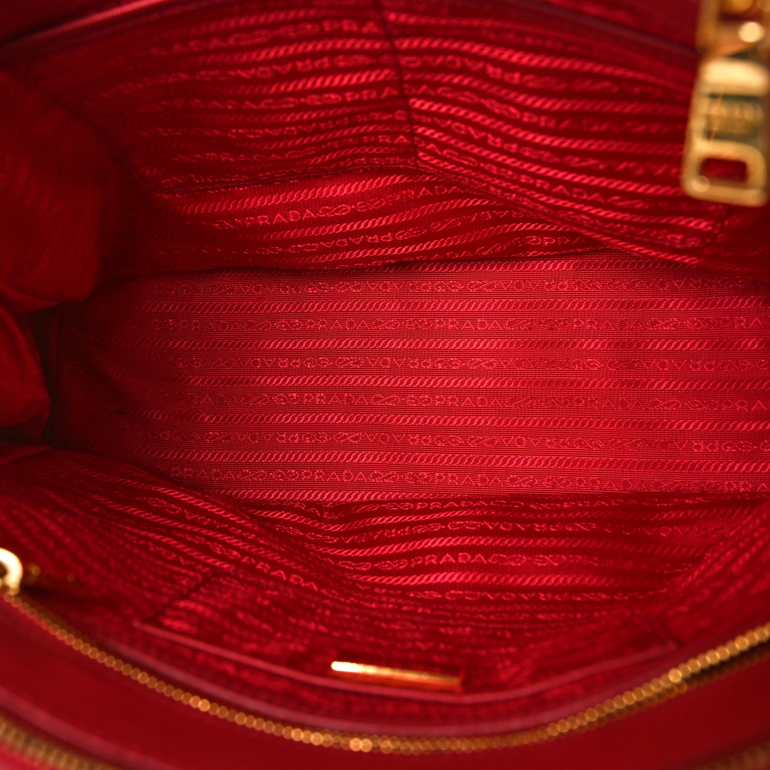 Prada Saffiano Medium Galleria Double Zip Tote Fuoco 5 of 8