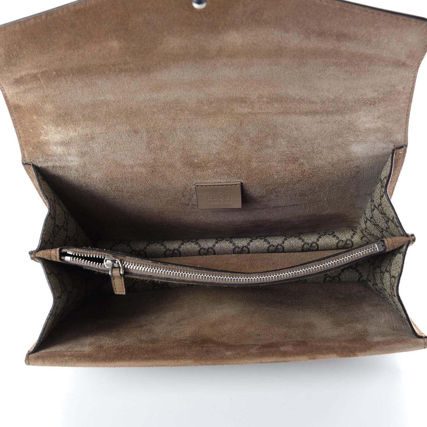 GG Supreme Monogram Small Dionysus Shoulder Bag Taupe