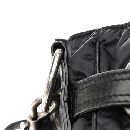 Christian Dior Nylon Cannage Drawstring Bag Black 11 of 11