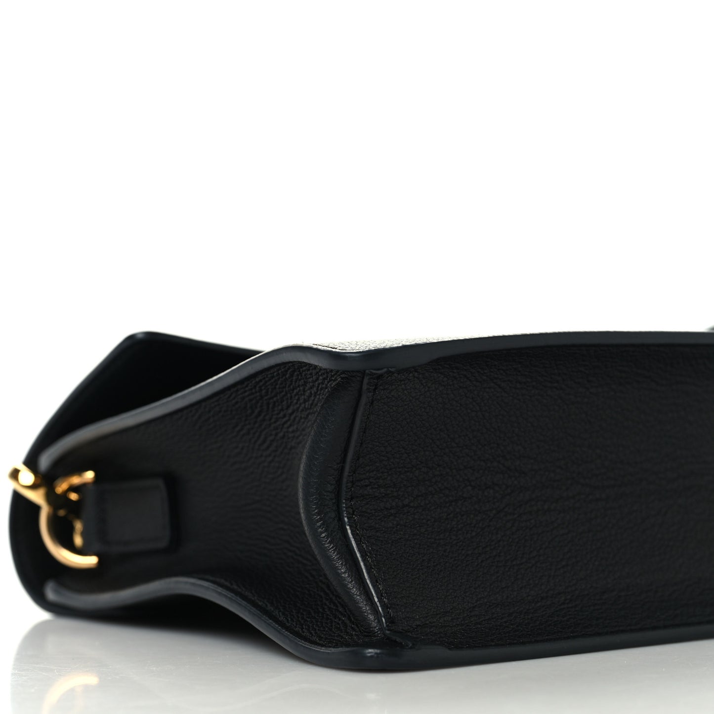 Calfskin La Medusa Top Handle Shoulder Bag Black
