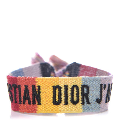 Christian Dior Woven Cotton J'Adior Friendship Bracelet 1 of 3