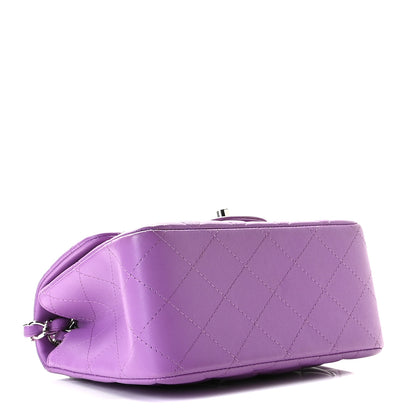 Chanel Lambskin Quilted Mini Square Flap Purple 5 of 11