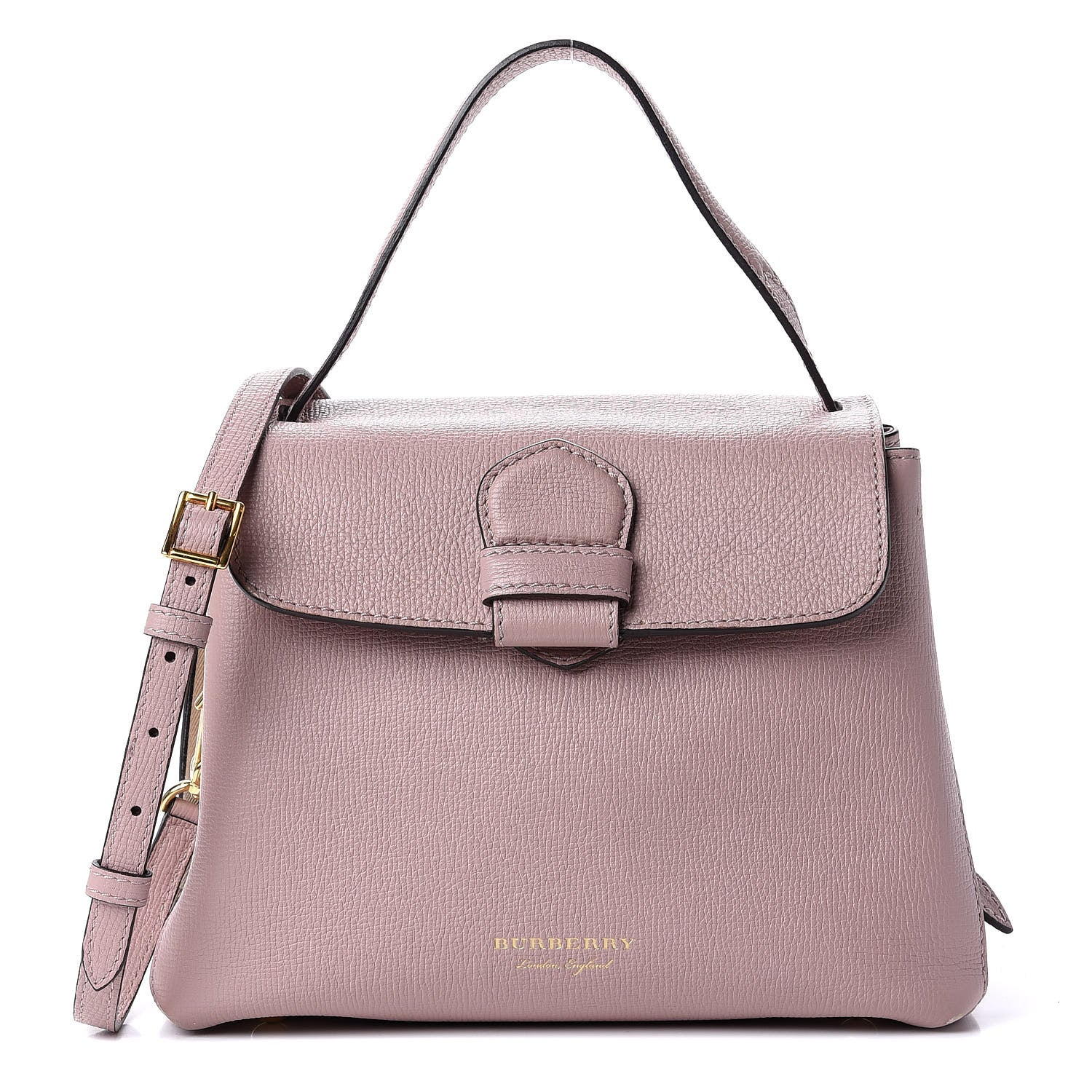 Burberry Derby Calfskin House Check Small Camberley Pink 1 of 12