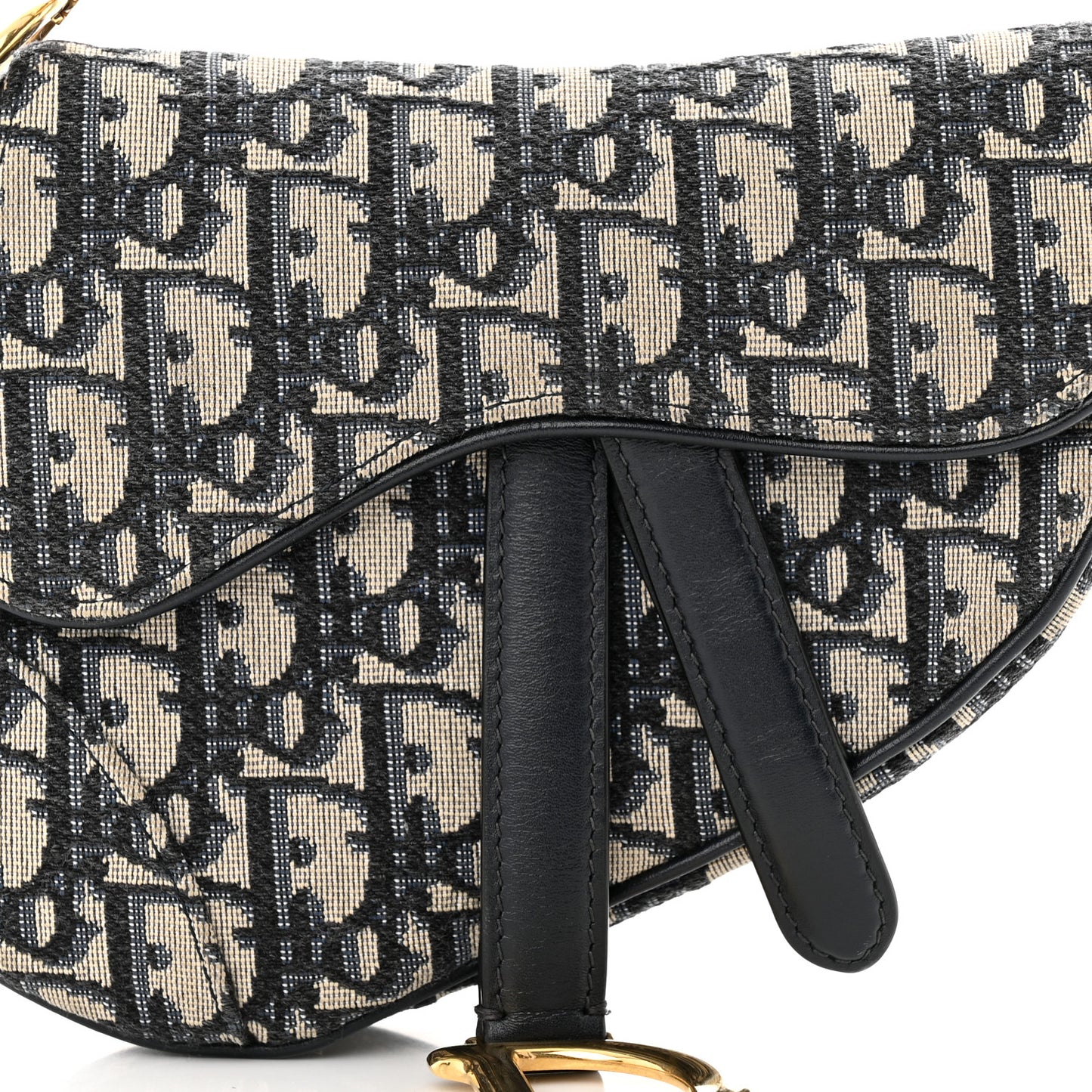Oblique Mini Saddle Bag Blue