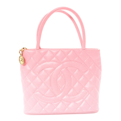 Chanel Caviar Quilted Medallion Tote Light Pink 1 of 10