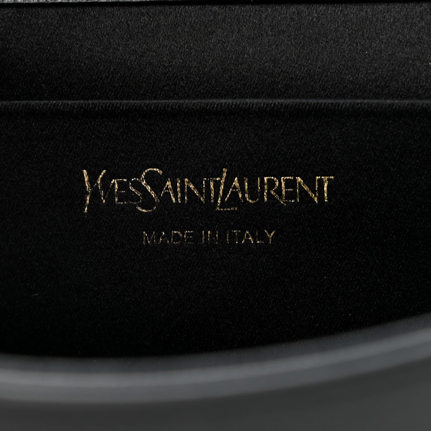 Saint Laurent Calfskin Monogram Large Belle De Jour Clutch Black 6 of 8