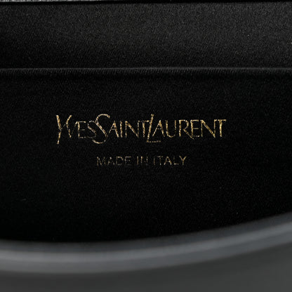 Saint Laurent Calfskin Monogram Large Belle De Jour Clutch Black 6 of 8
