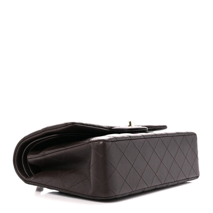 Chanel Lambskin Quilted Medium Double Flap Dark Brown 4 of 11