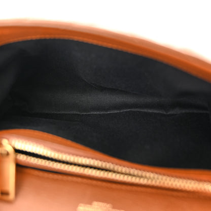 Saint Laurent Sheepskin Matelasse Chevron Monogram Medium College Bag Brick 5 of 14