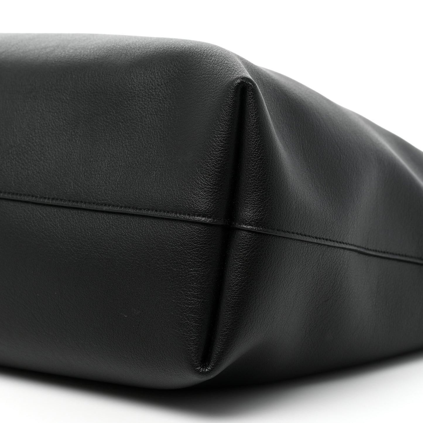 Calfskin Large Shopping Tote Black