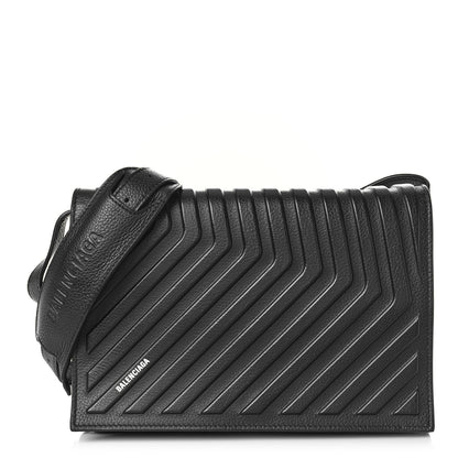 Balenciaga Grained Calfskin Car Flap Bag Black 1 of 14