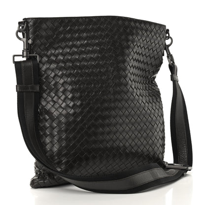 Bottega Veneta Nappa Intrecciato VN Crossbody Messenger Bag Ebano 3 of 9